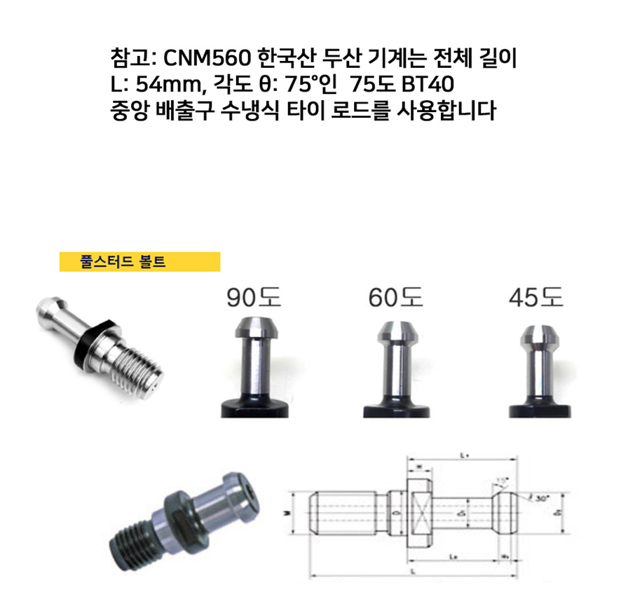 백제 풀스터드볼트 BT50