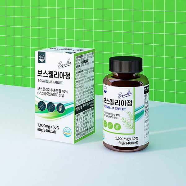 프리미엄 인도산 보스웰리아 정 1,000mg x 60캡슐 2개월분