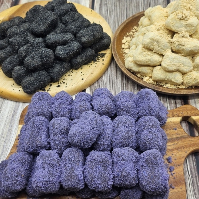 명절선물 떡 인절미 3종세트 흑임자 오디 콩고물 인절미 3박스 떡선물세트