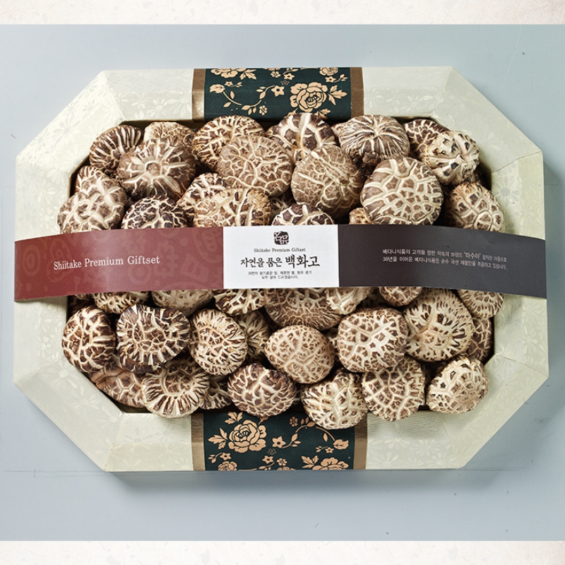명절선물 고품격 표고버섯 설악산 프리미엄 백화고 500g VIP선물