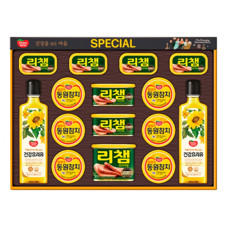 추석선물세트 동원 참치 리챔 식용유 선물세트 햄 캔 통조림 명절선물