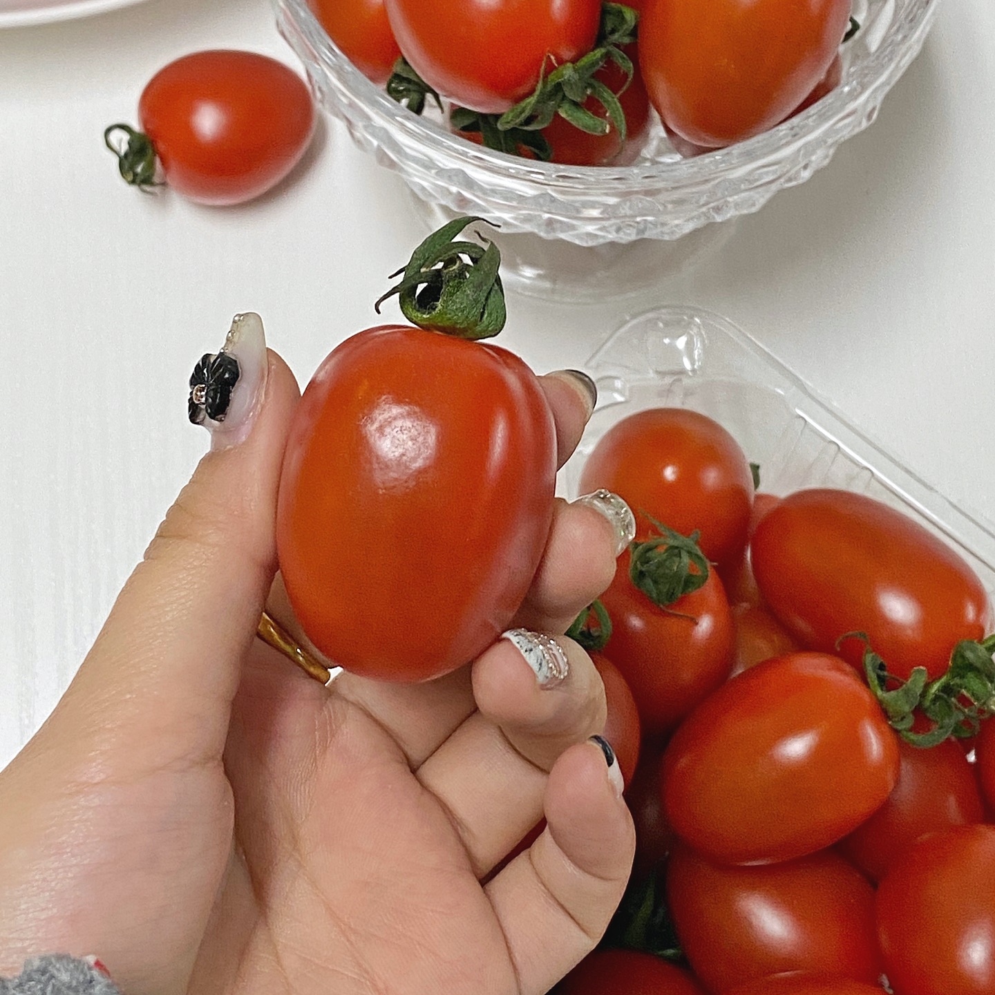 제철과일 방울토마토 대추방울토마토 2kg 크기혼합 대추토마토