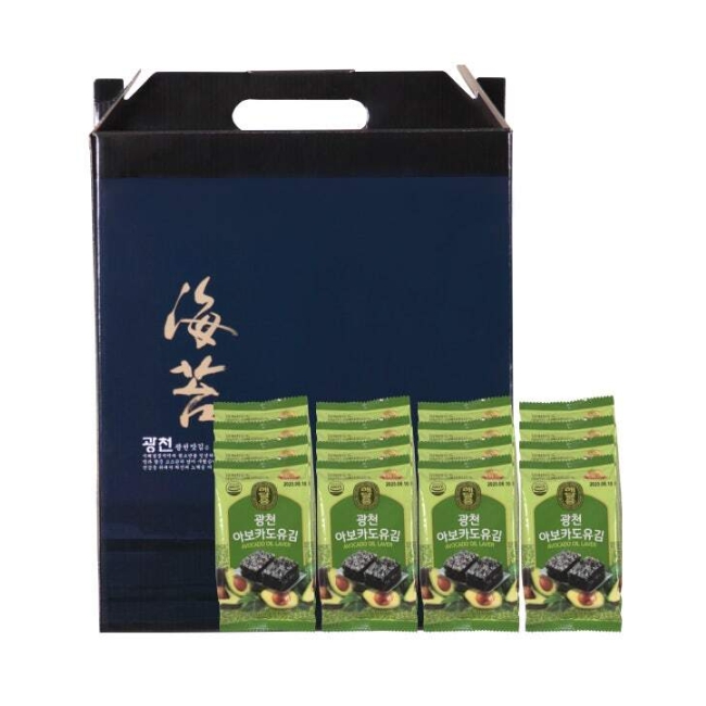 맛있는김 광천김 아보카도유 구운김 16봉 x 3박스 김선물세트 조미김
