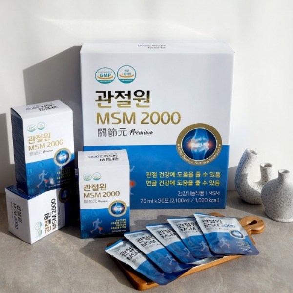 관절원 MSM 2000 70ml x 30포 뼈건강 무릎 연골 관절 영양제 엠에스엠