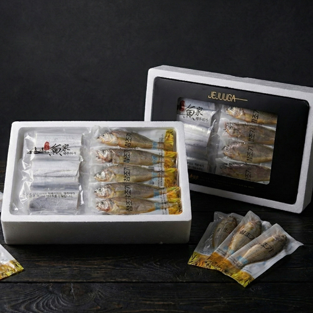 제주 갈치 은갈치 (대) 2마리 + 참조기 (중) 10마리 혼합 선물세트