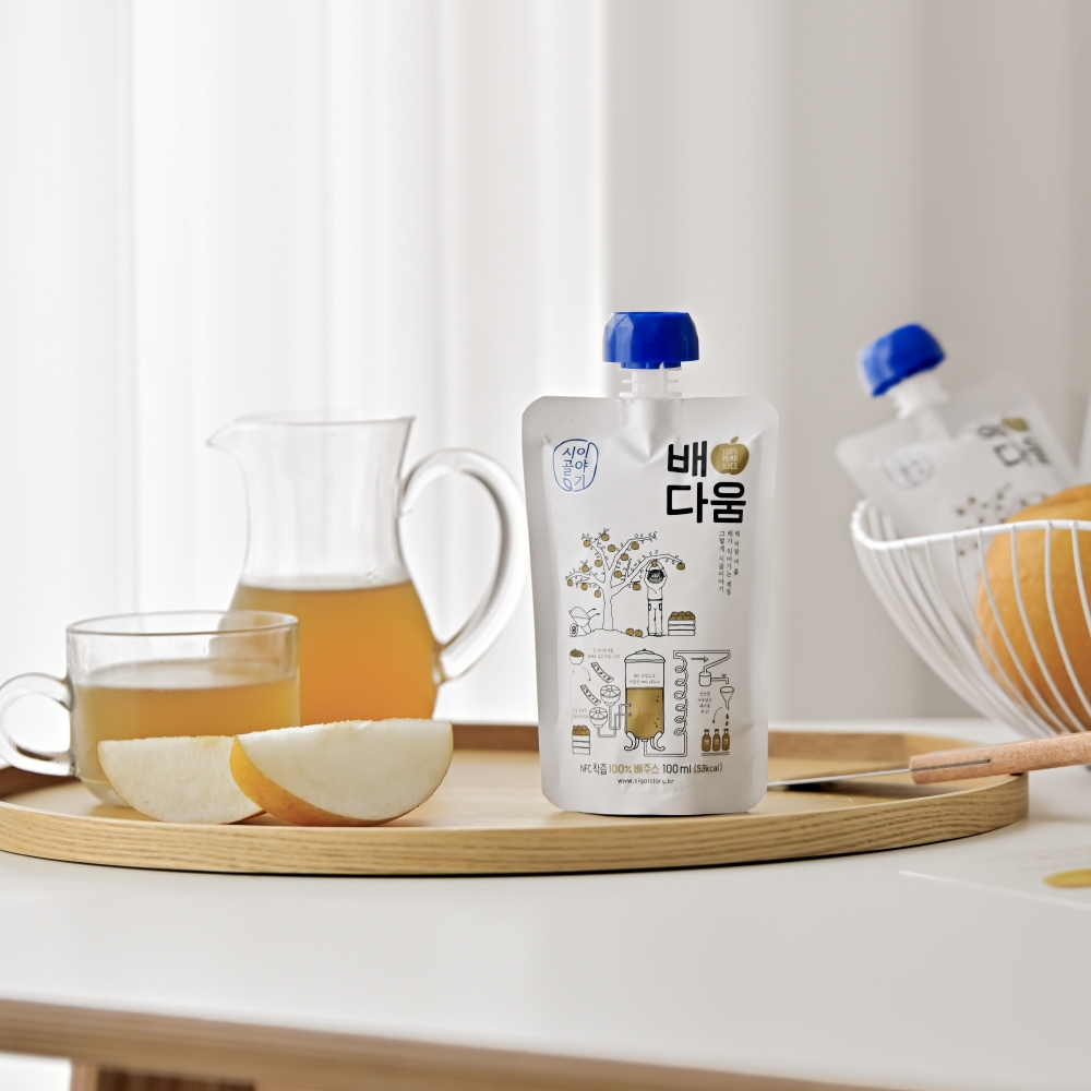 정품 햇배 NFC 착즙 프리미엄 배즙 배다움 100ml x 40포 어린이음료 아기주스