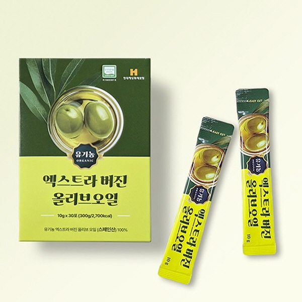 유기농 엑스트라버진 올리브유 폴리페놀 산도0.8이하 올리브오일 스틱 30포 x 4박스