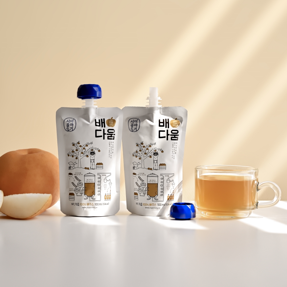 정품 햇배 NFC 착즙 프리미엄 배즙 배다움 100ml x 90포 어린이음료 아기주스