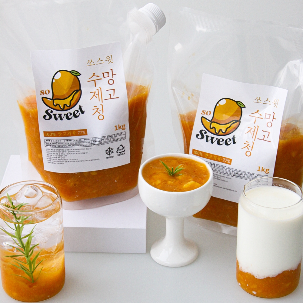 쏘스윗 천연당 망고청 2.5kg 수제 과일청 수제청