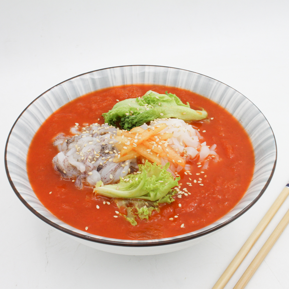 여름별미 한치물회 2인세트 (몸살200g 1팩+다리살200g 1팩+물회육수 300g 2팩)