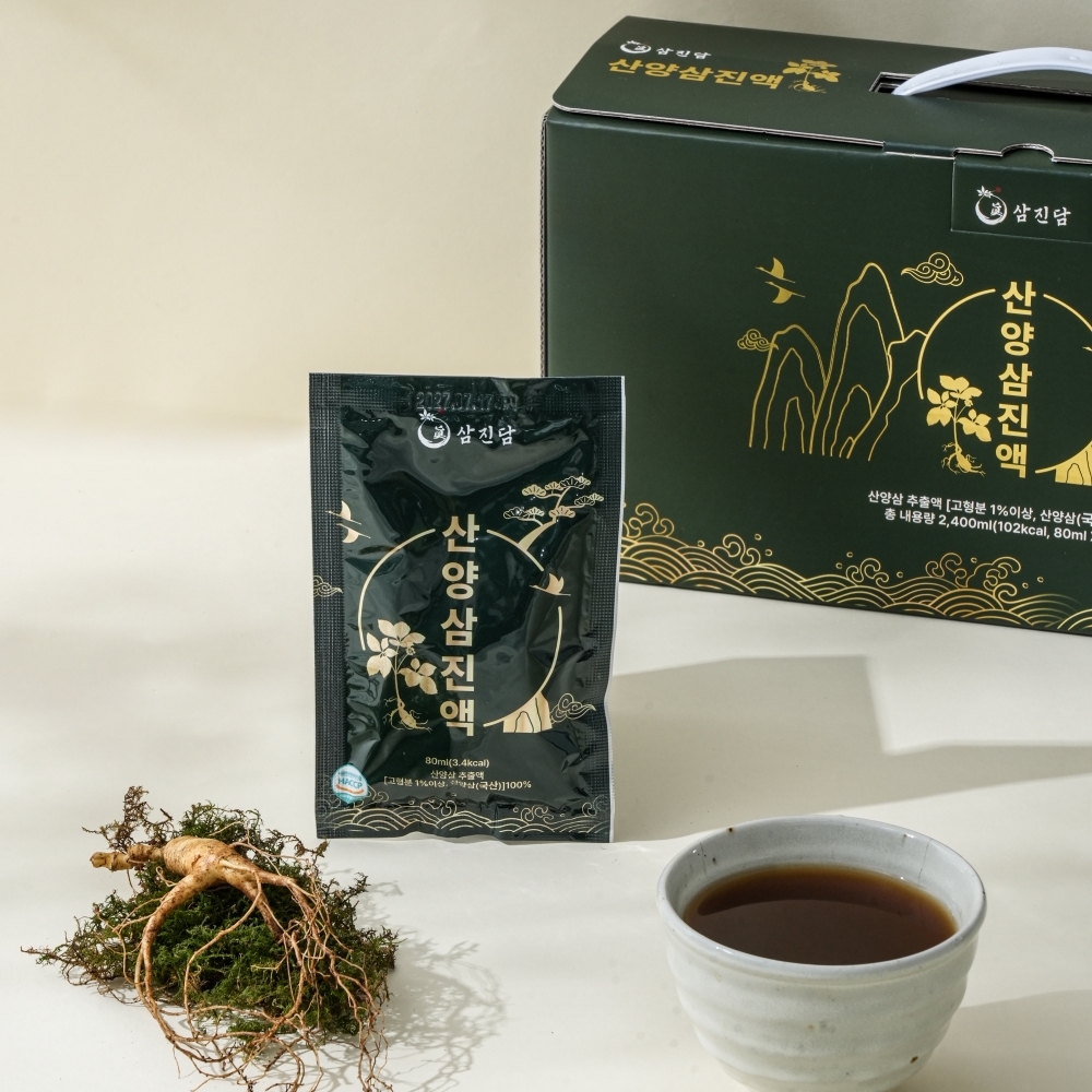 1포당 2-3뿌리 산삼 산양삼 진액 80ml x 30포 부모님 어르신선물 명절선물세트